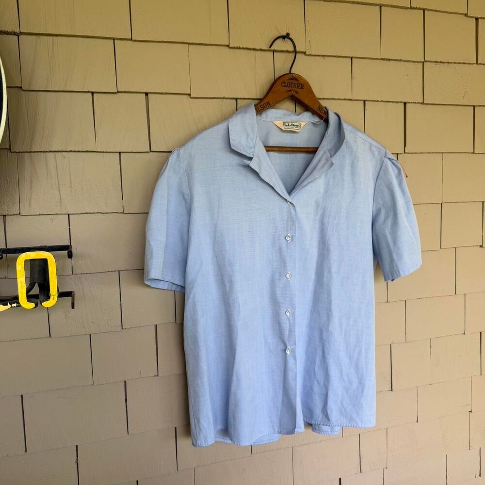 Llbean Women's Blue Shirt